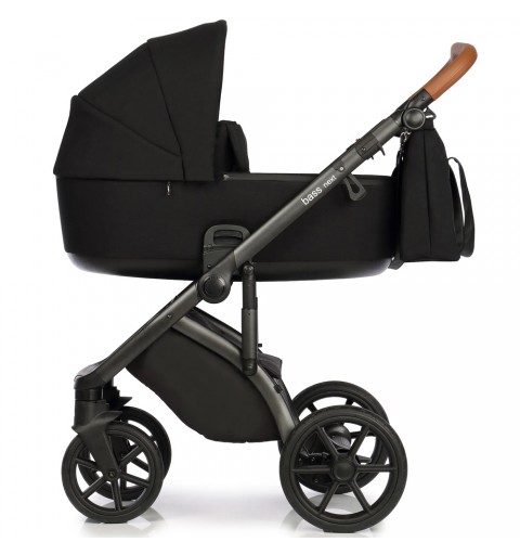 Roan Bass Next - wózek wielofunkcyjny, zestaw 2w1 z opcją 3w1 i 4w1 | Black